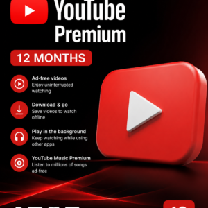 Abonnement YouTube Premium – 12 mois
