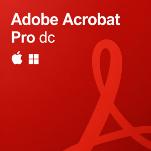Adobe Acrobat Pro DC 2026 – Abonnement d'un mois pour Windows/Mac