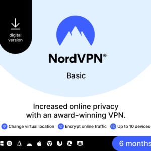 NordVPN Basic – Licenza 6 Mesi – 10 Dispositivi
